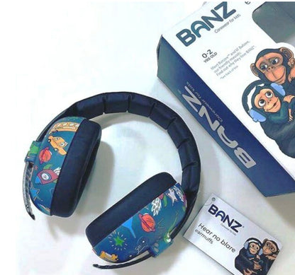 Banz Carewear Transport Kids Earmuffs - 3month - 2Years