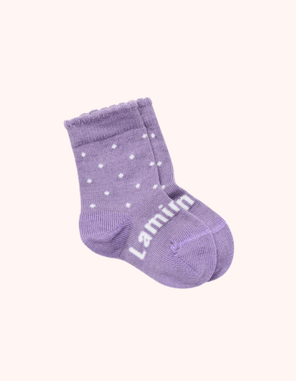 Merino Wool Crew Socks | BABY | Berry