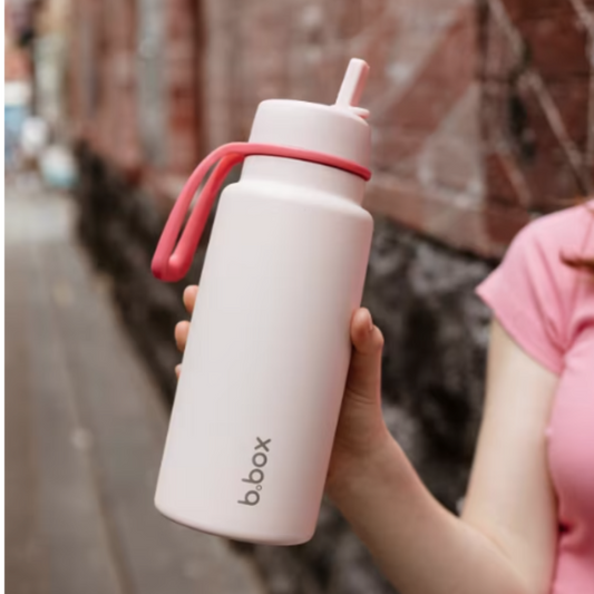 Insulated Flip Top 1 Litre Bottle -Pink Paradise